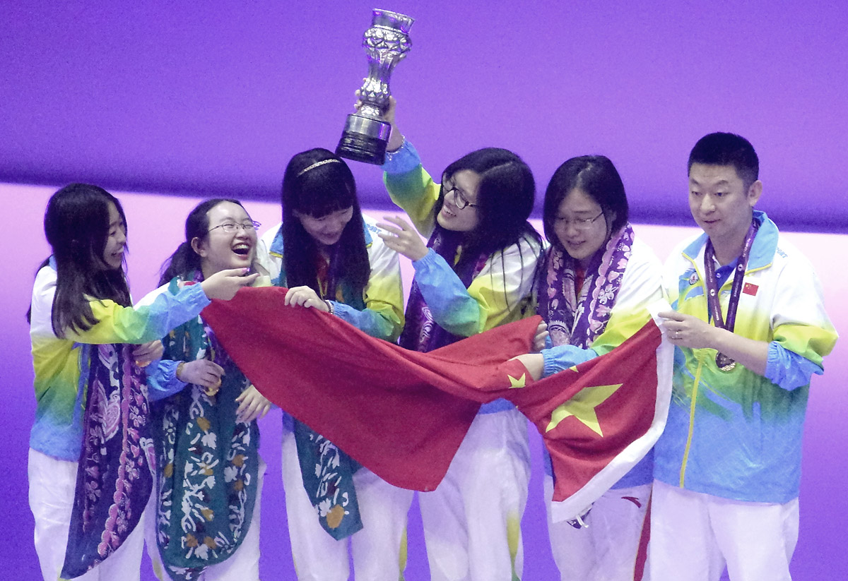 China is the champion in Women Section